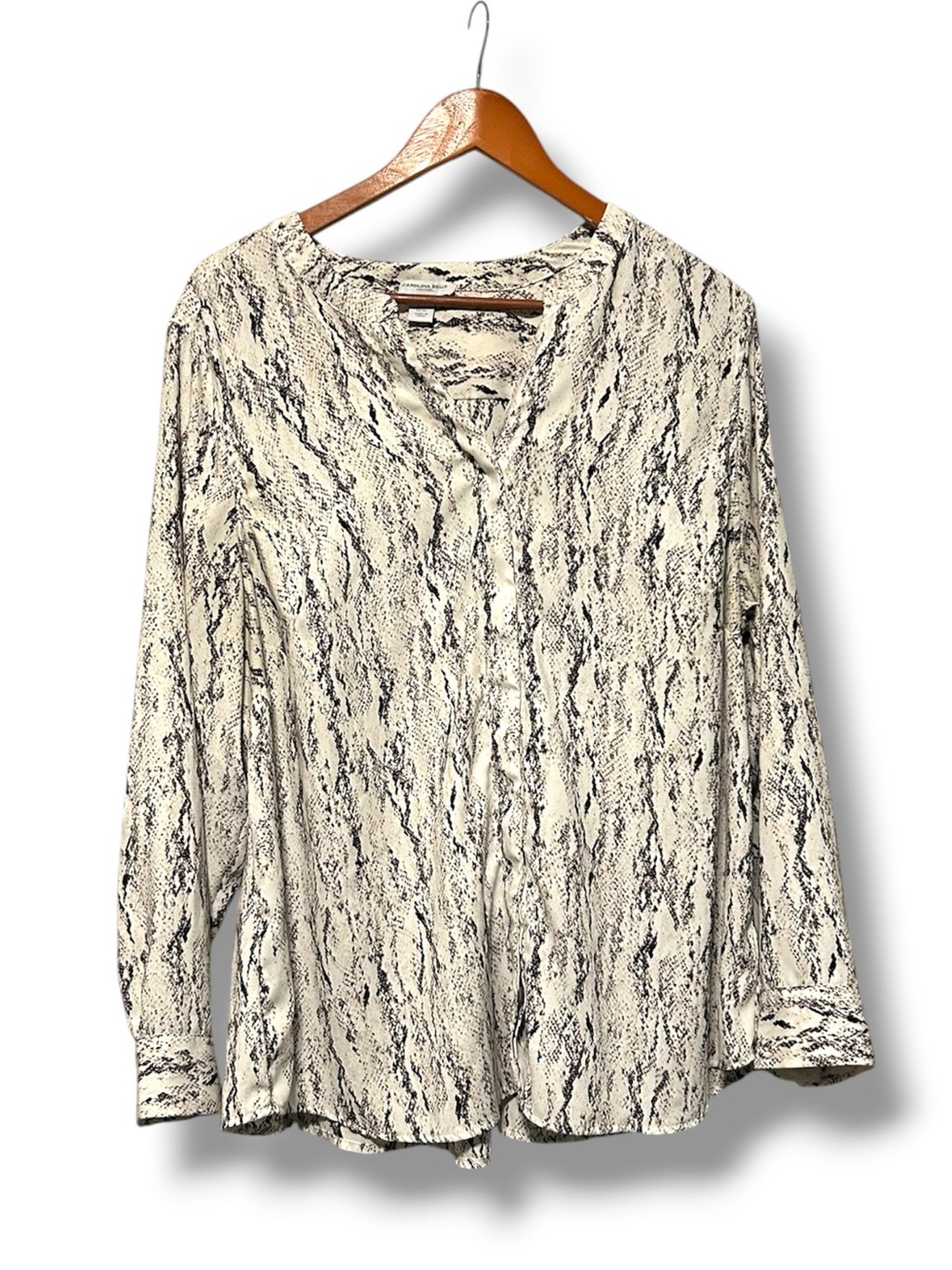 [Carolina Belle] Snakeskin Pattern Blouse